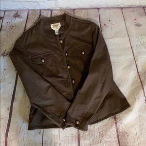 𝅺talbots | Petite Brown Blazer w/gold accents | 10